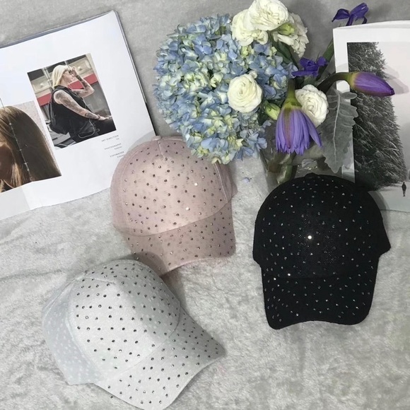 NEW-ELEGANTLY Blingy & Subtle Shimmer BaseBall Hat - Picture 8 of 8